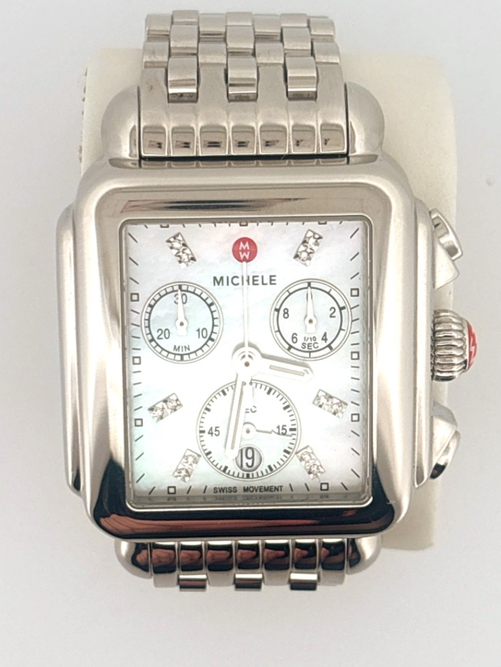 Michele Unisex watch with Diamond markers
